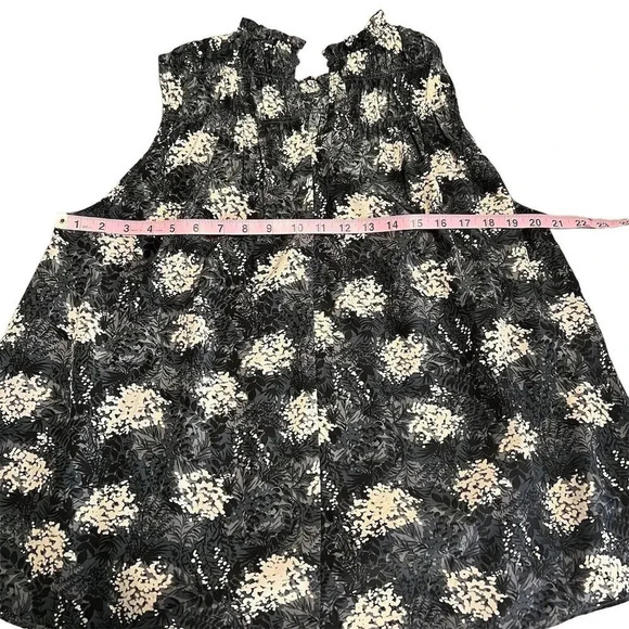 Joie Women's Floral Sleeveless Blouse Size L Multicolor Mock Neck - Picture 6 of 9
